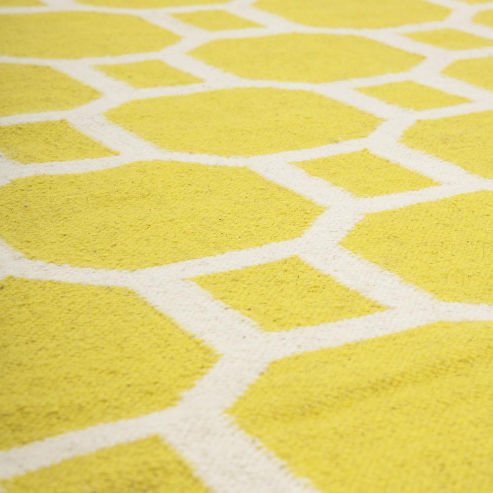 Yellow Patterned Rug