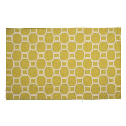 Yellow Patterned Rug