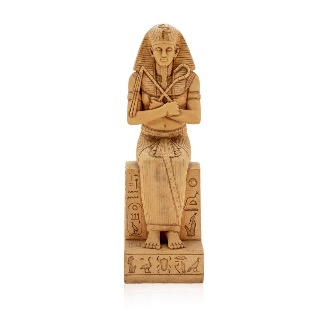 Tan Egyptian Pharaoh Statue