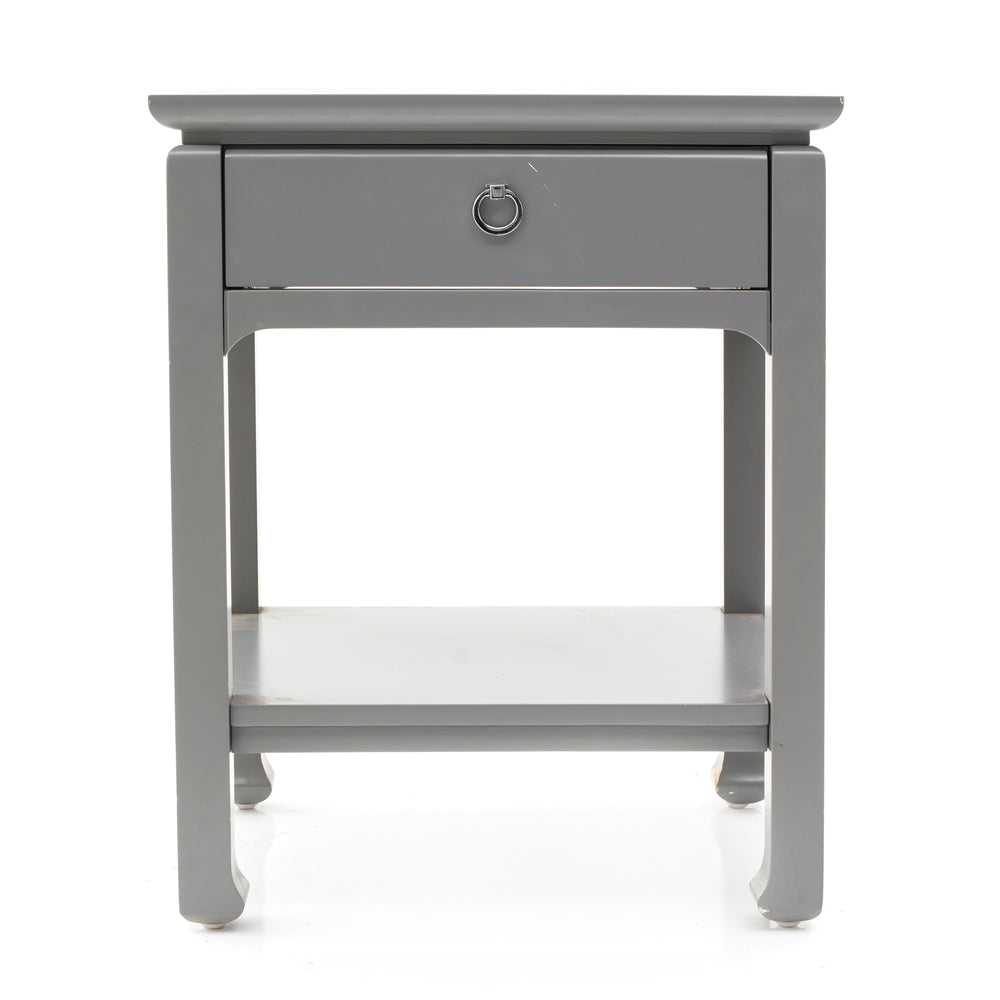 Cool Grey Bedside Table
