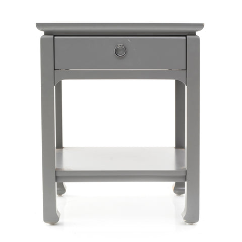 Cool Grey Bedside Table