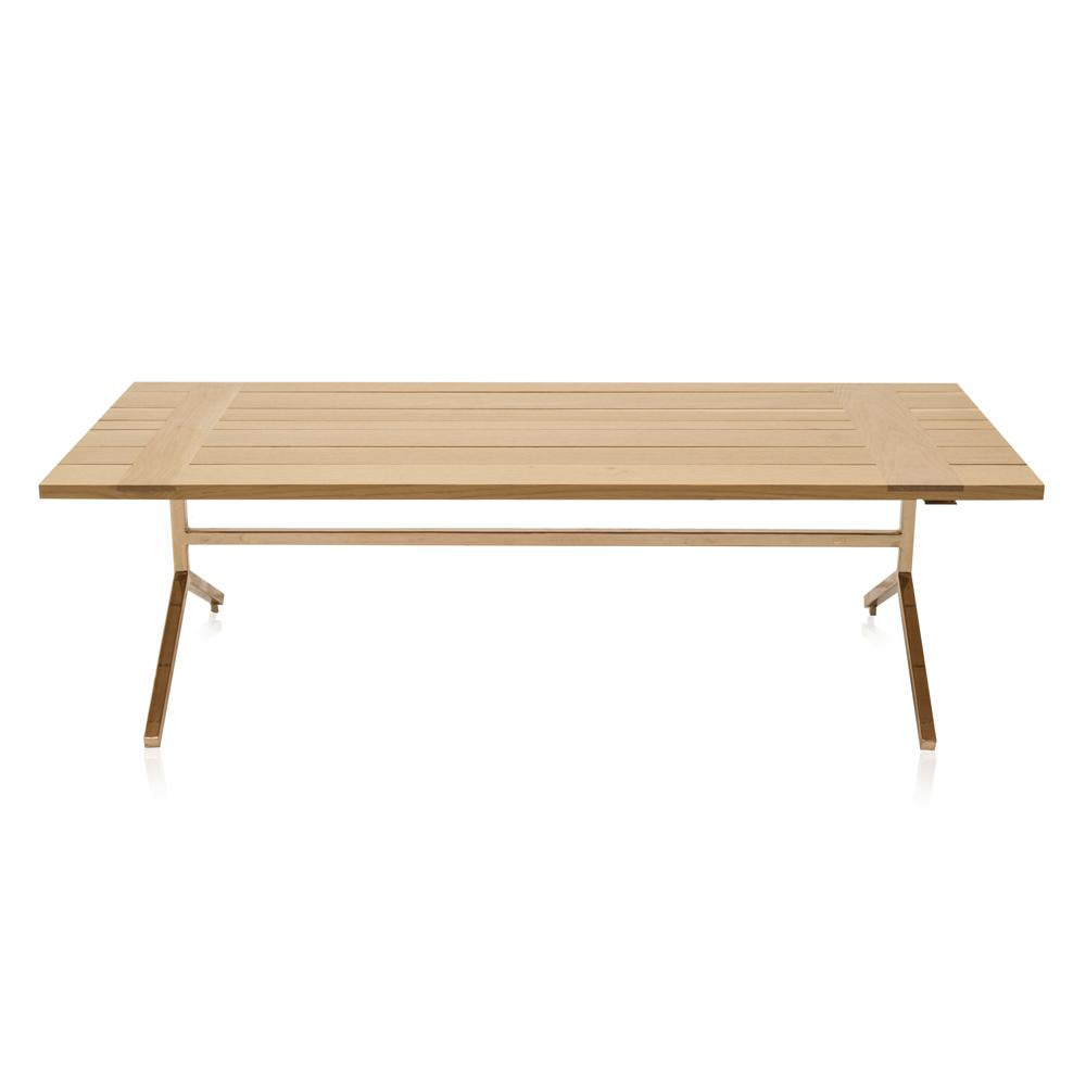 Picnic Style Wood Coffee Table