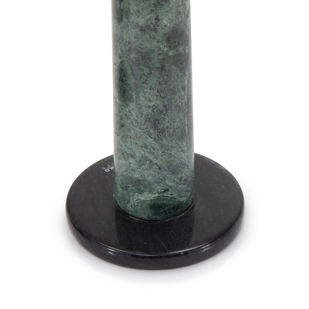 Green Granite Candle Holder Pair