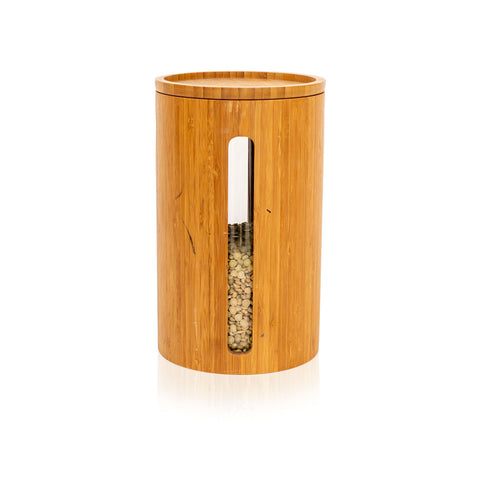 Wood Bamboo Spice Container - Tall