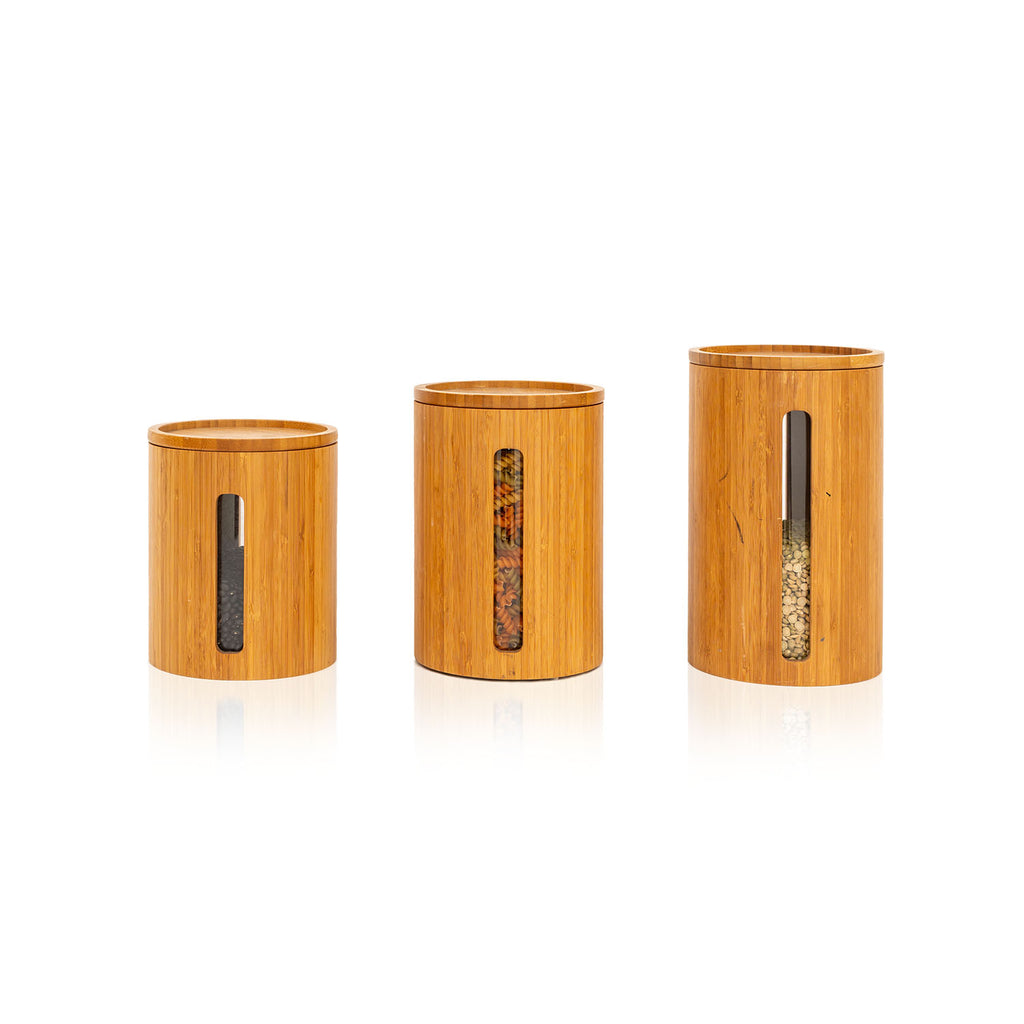 Wood Bamboo Spice Container - Small