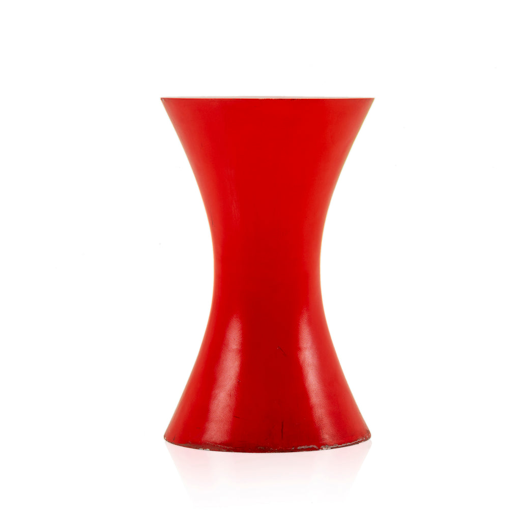 Red Hourglass Shape Pedestal