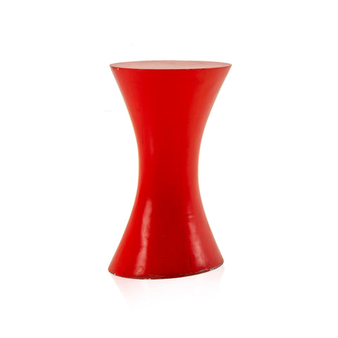 Red Hourglass Shape Pedestal