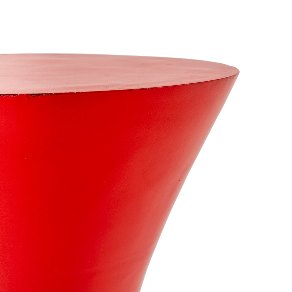 Red Hourglass Shape Pedestal
