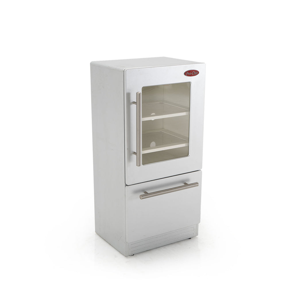 Silver "Pro-Chef" Children's Toy Refrigerator