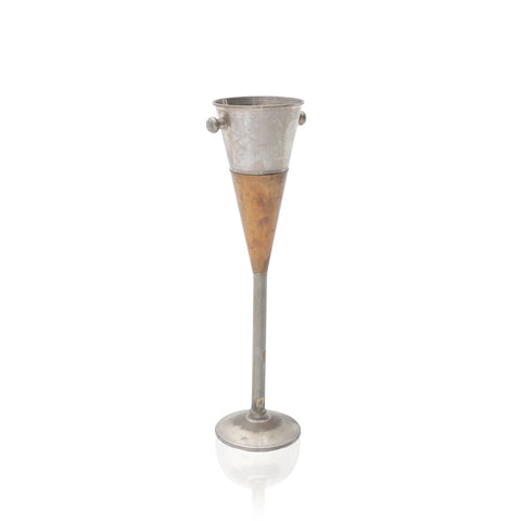 Metal Cone Ice Bucket with Stand
