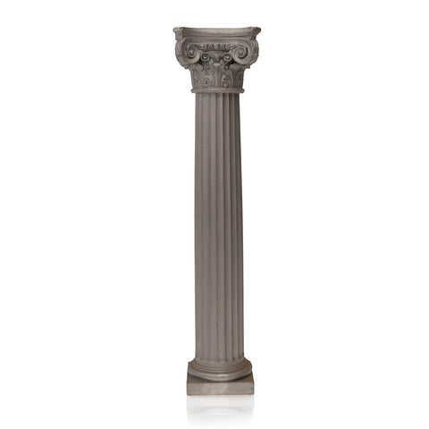 Grey Ionic Roman Pillar