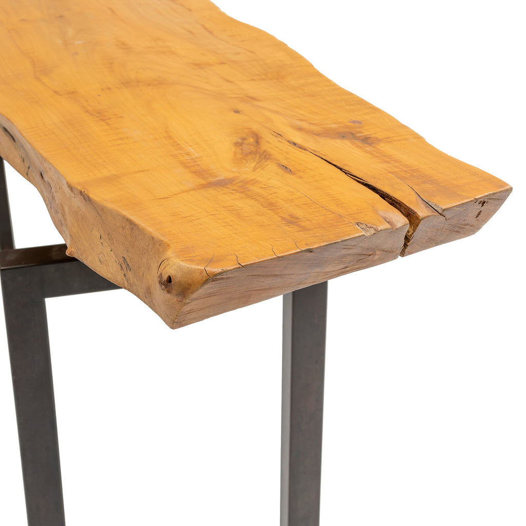 Wood Slab Console Table