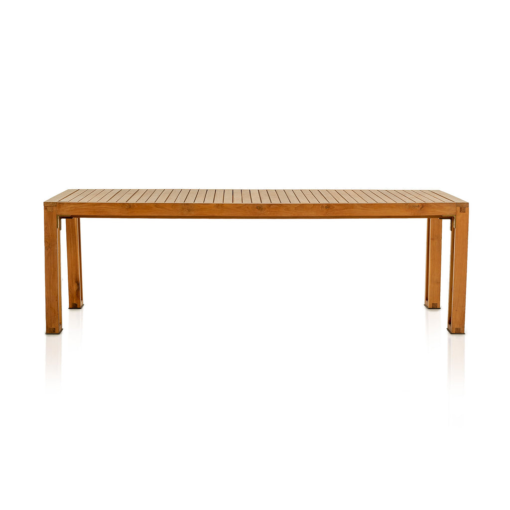 Slatted Heavy Wood 8' Dining Table