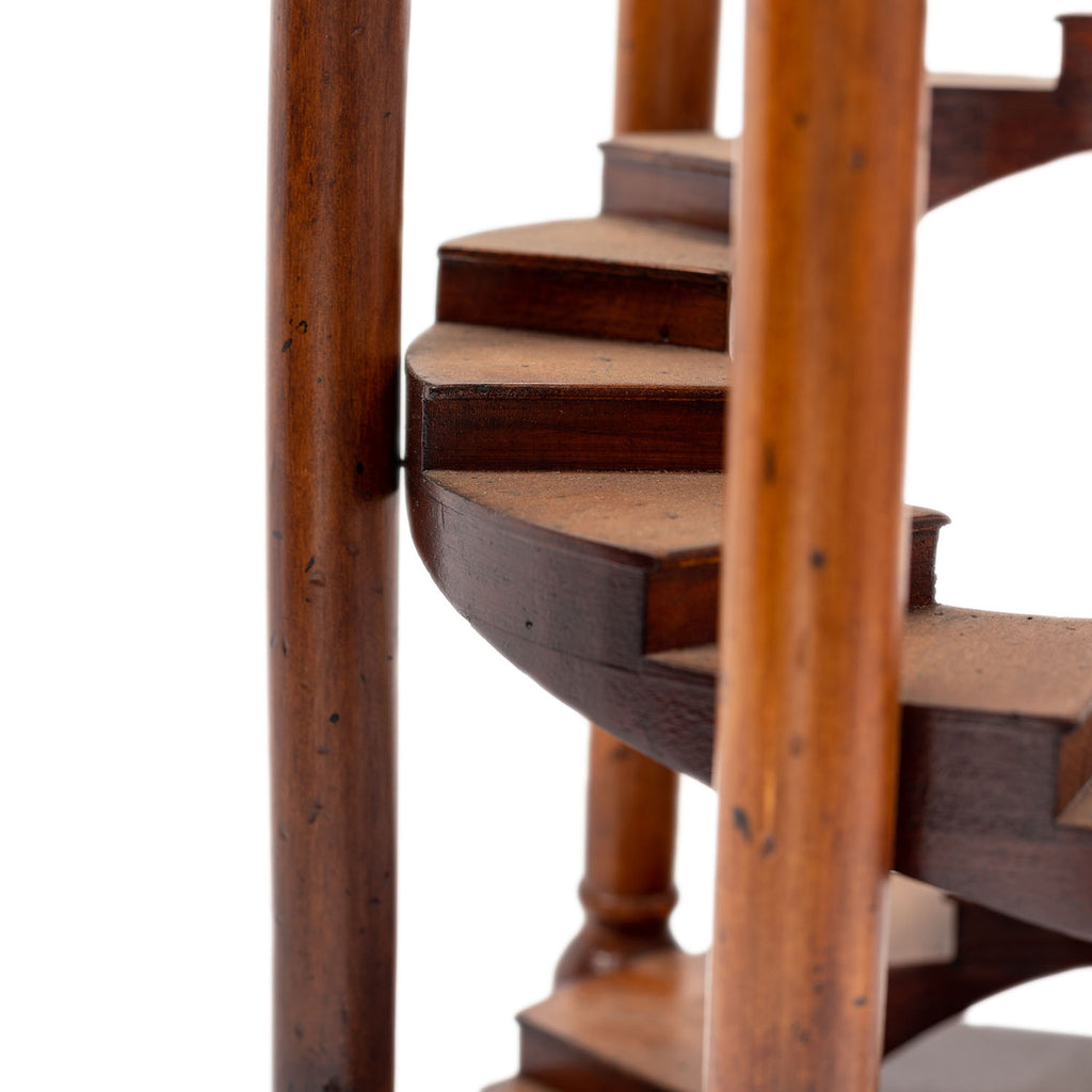 Wood Staircase Pillar Tabletop Sculpture