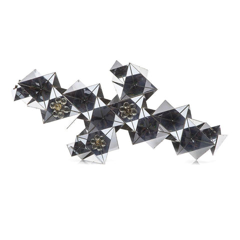 Chrome Mirrored Shapes Wall Hanging