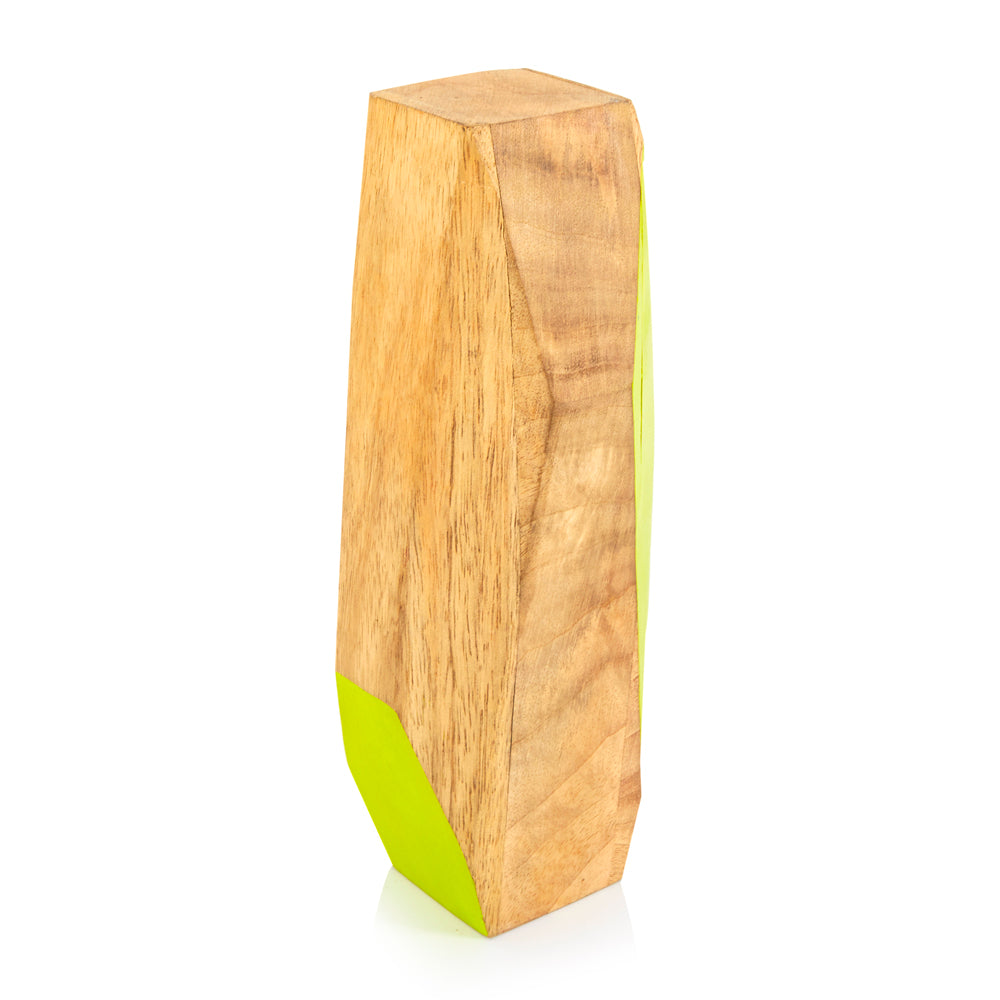 Wood Light Green Table Sculpture (A+D)