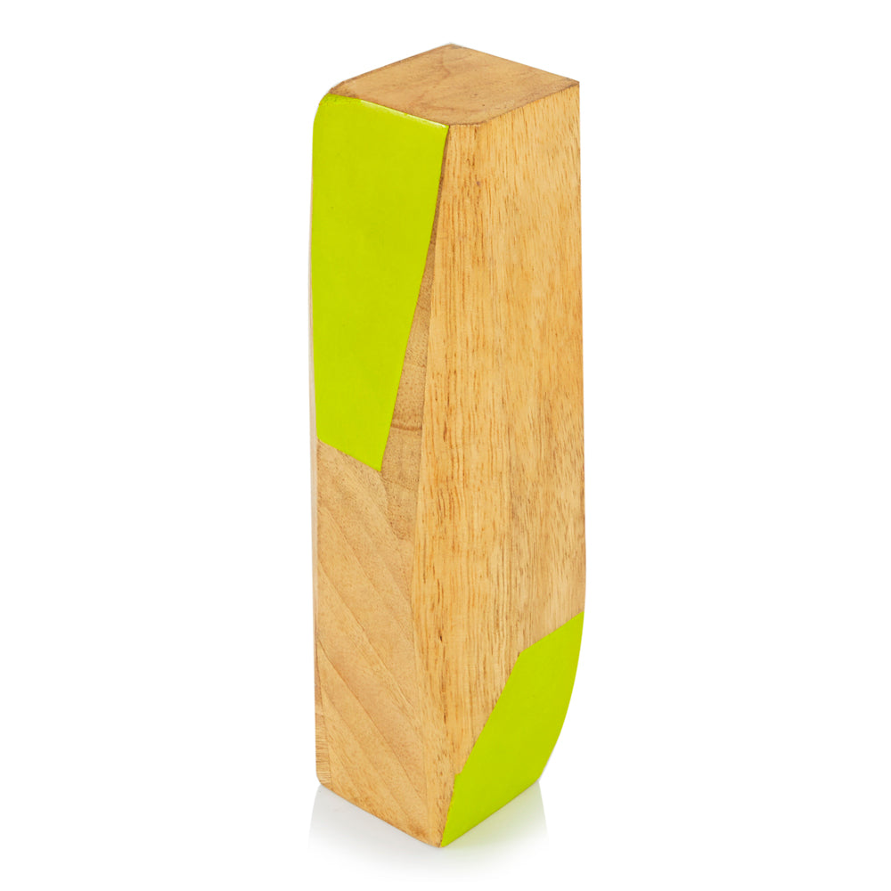 Wood Light Green Table Sculpture (A+D)
