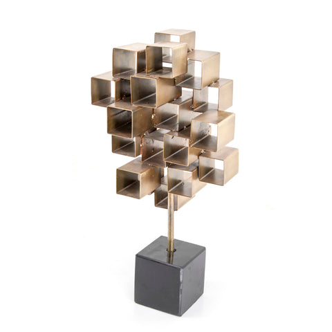 Floating Iron Squares Sculpture