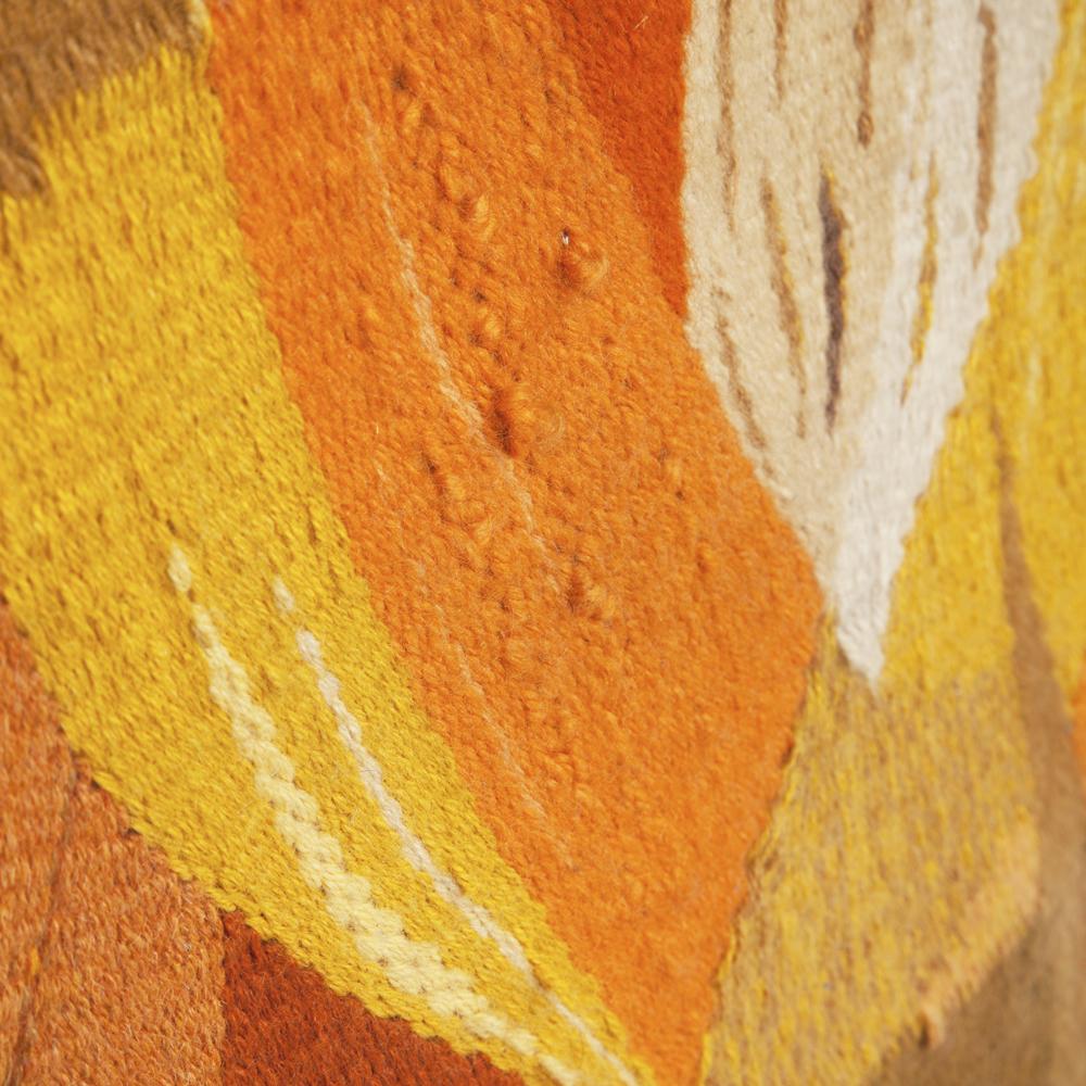 Huge Brown Orange Flame Flower Wall Art Tapestry