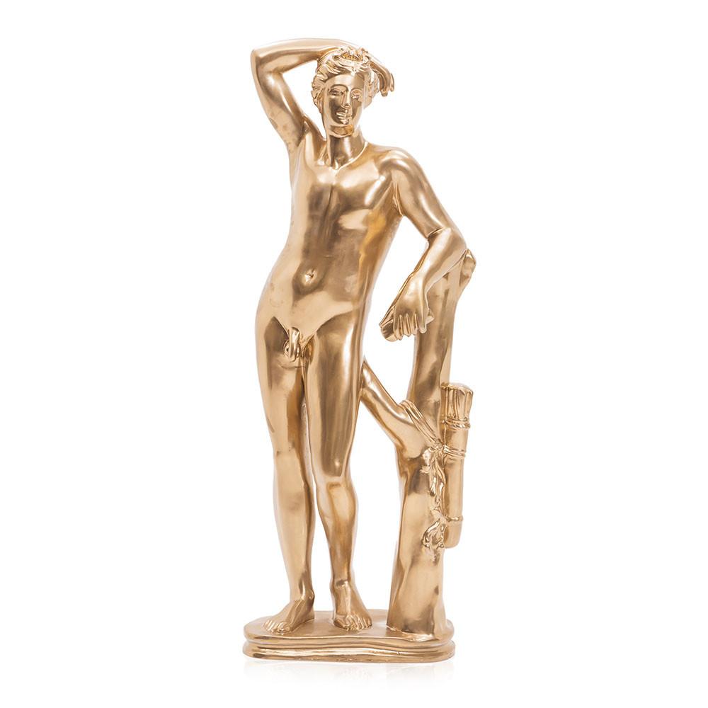 Huge Gold Nude Man Statue
