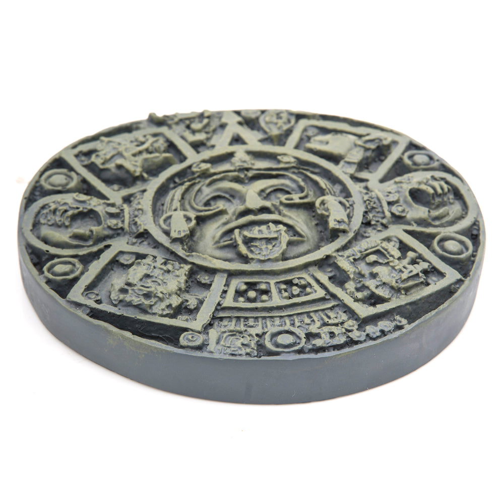Grey Aztec Face Coaster - Gil & Roy Props