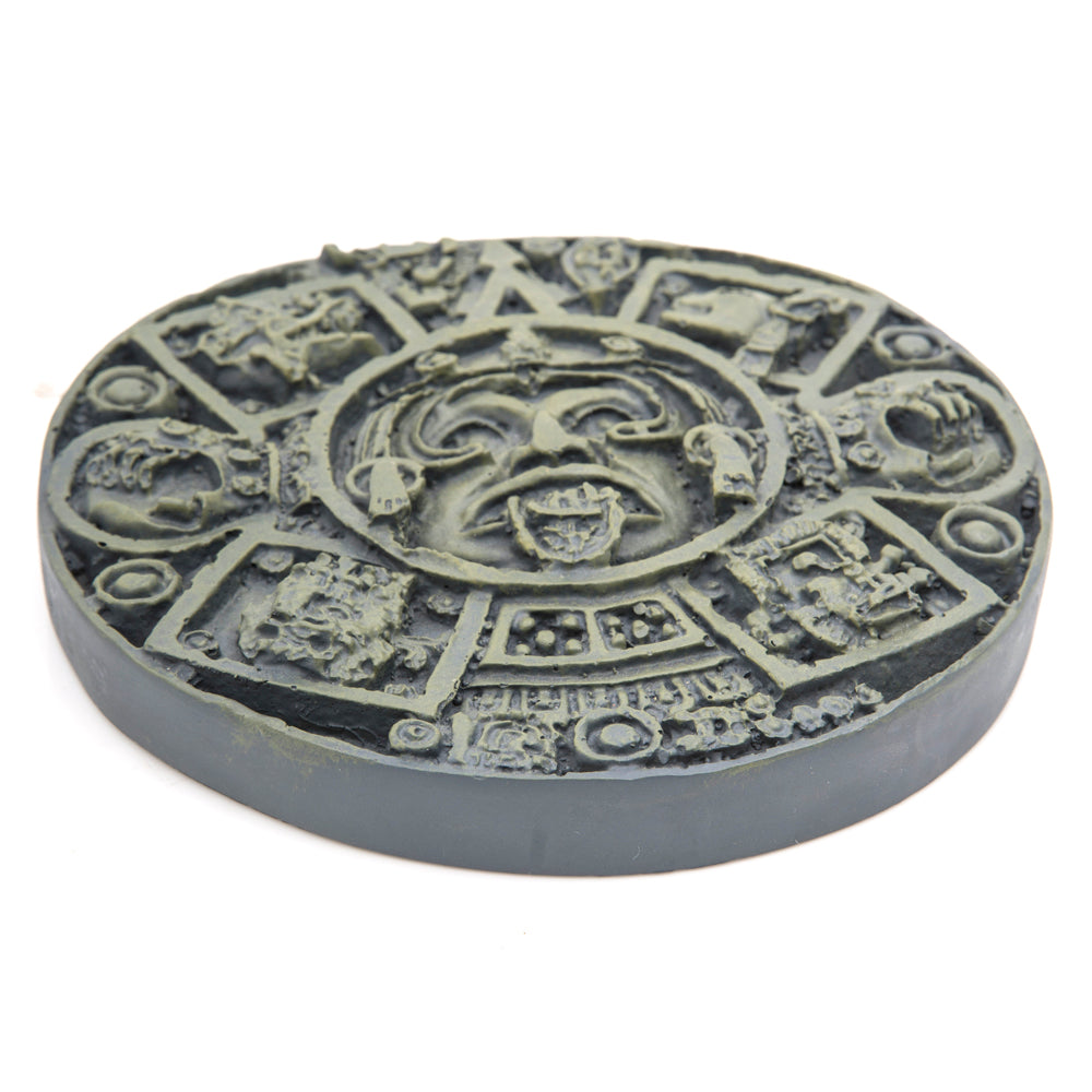Grey Aztec Face Coaster