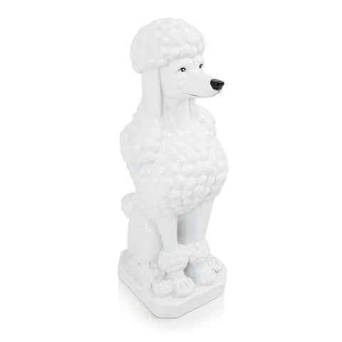 Lifesized White Poodle Sculpture