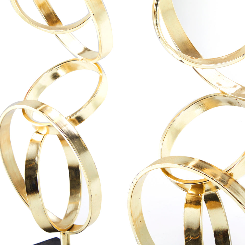 Gold Rings Sculpture