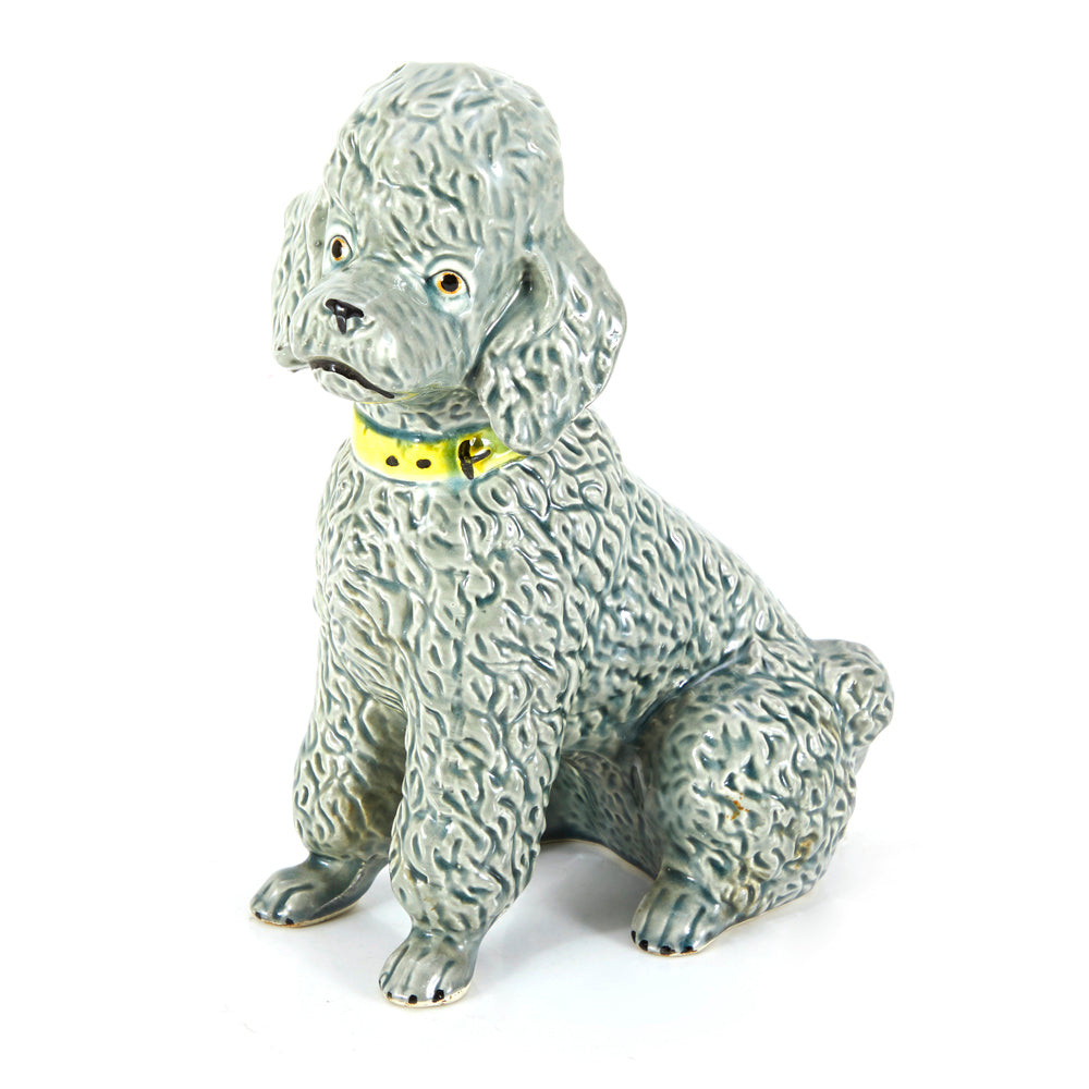 Grey Poodle Ceramic Figurine