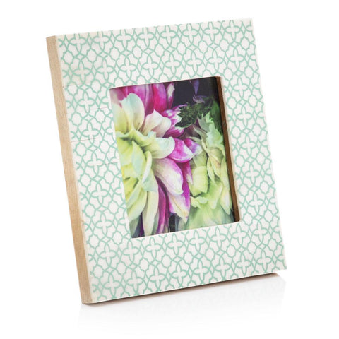 0921 (A+D) Yellow Flower Green Mosaic