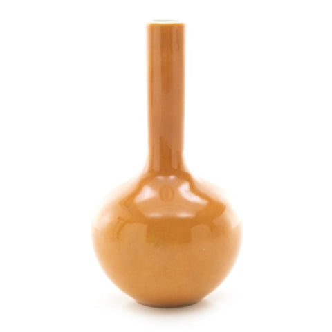 Orange Ceramic Minimal Vase (A+D)
