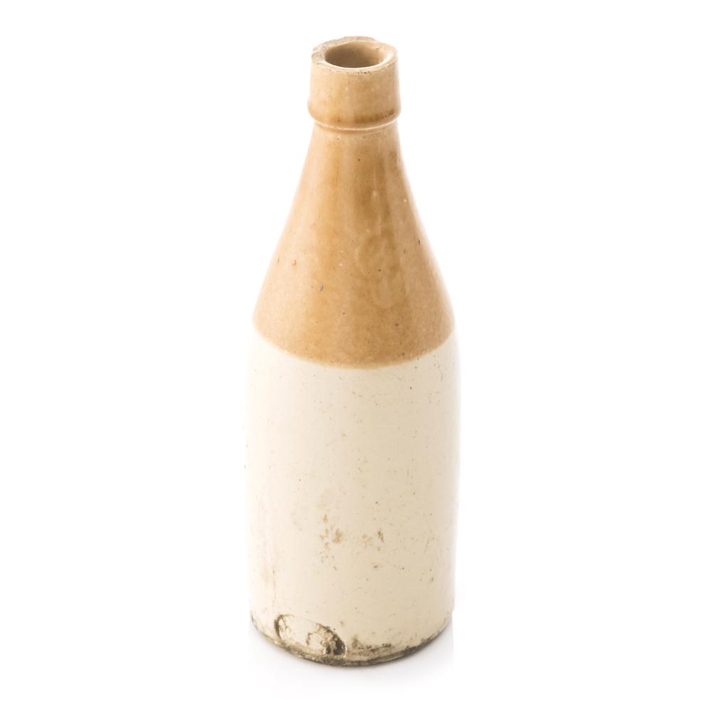 Tan Ceramic Two Tone Bottle (A+D)