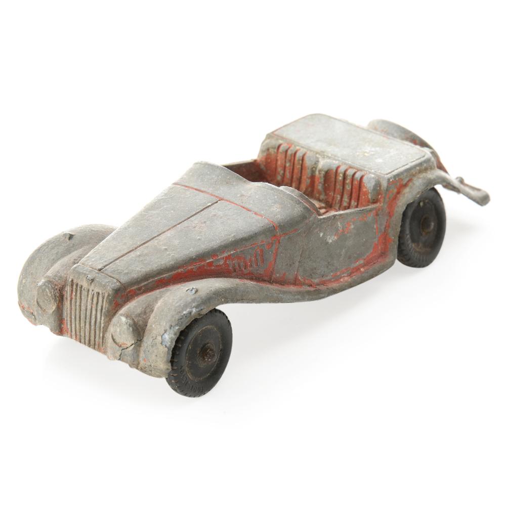 Grey Metal Rustic Toy Car (A+D)