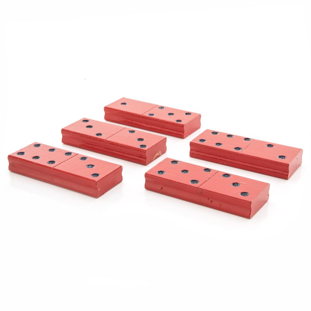 Red Wooden Dominos (A+D)