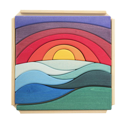 Multi Wooden Rainbow Puzzle (A+D)