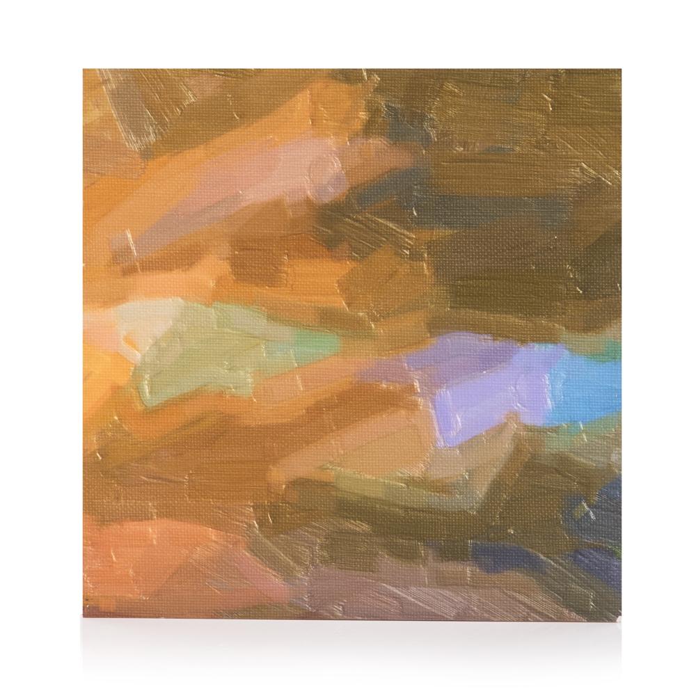 0801 (A+D) Abstract Green Purple A (12" x 12")