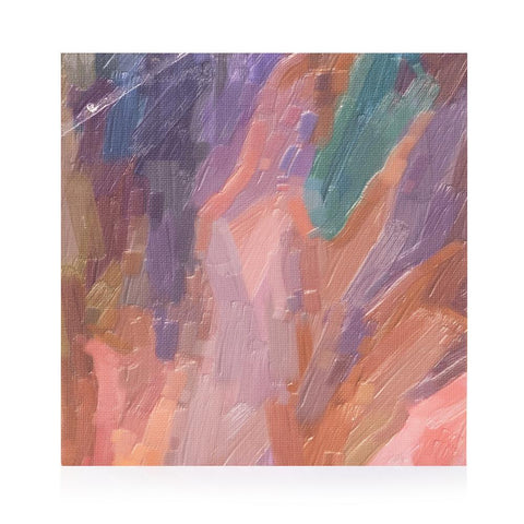 0802 (A+D) Abstract Green Purple B (12" x 12")