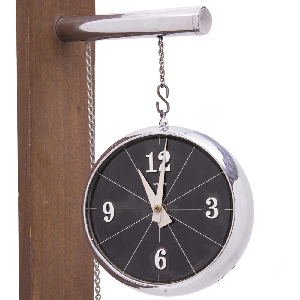 Hanging Chrome Clock