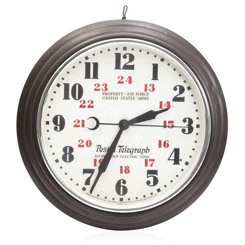 Post Telegraph Round Clock
