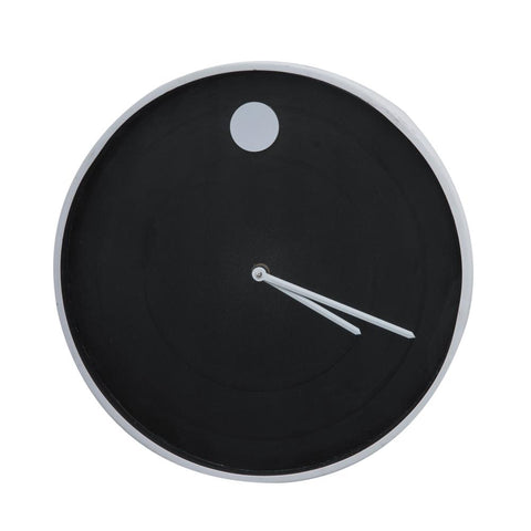 Black White Circle Wall Clock