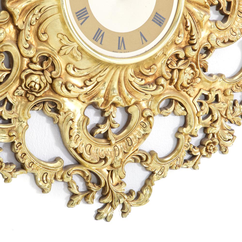 Decadent Gold Wall Clock