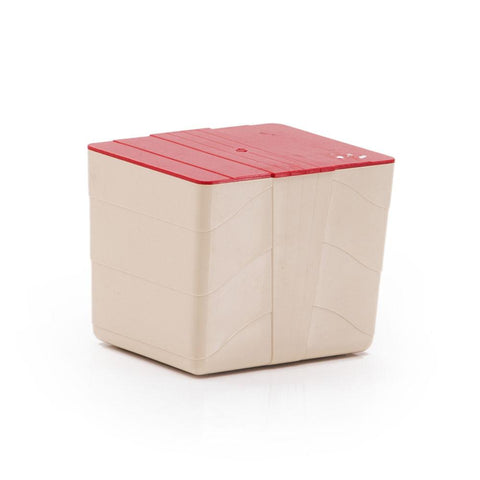 Plastic Orange and White Lunch Box