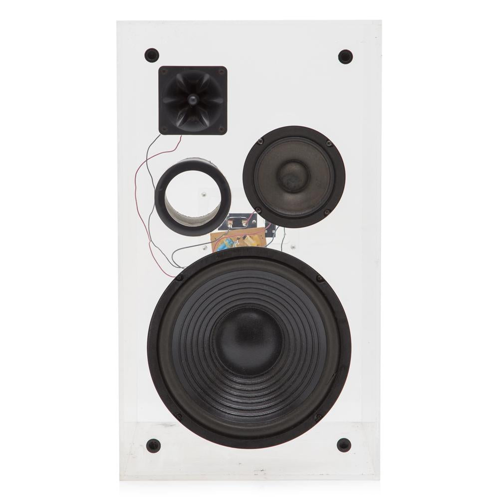 Clear Acrylic Speakers Set of 2