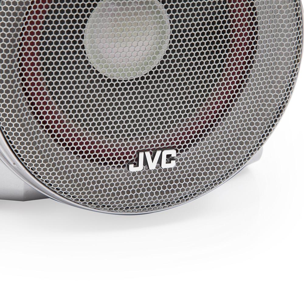 JVC Tech Silver Speakers Set of 2