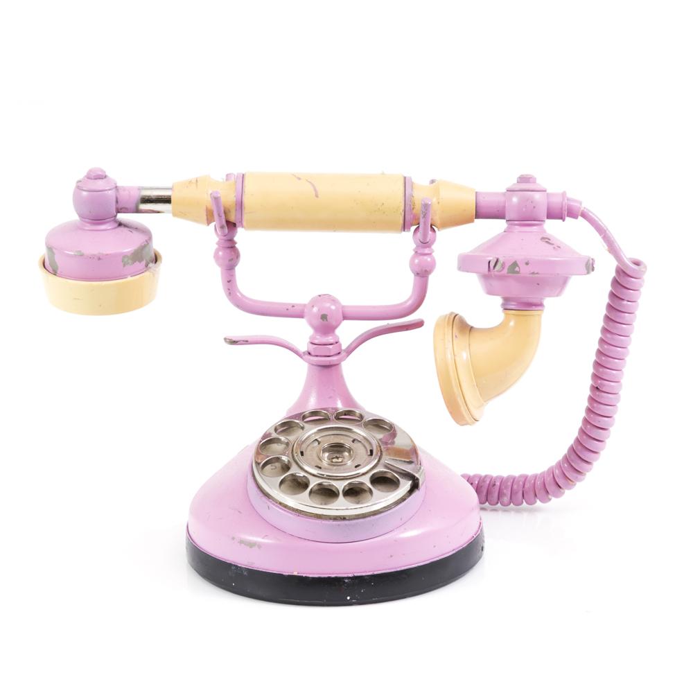 Pink French Rotary Phone