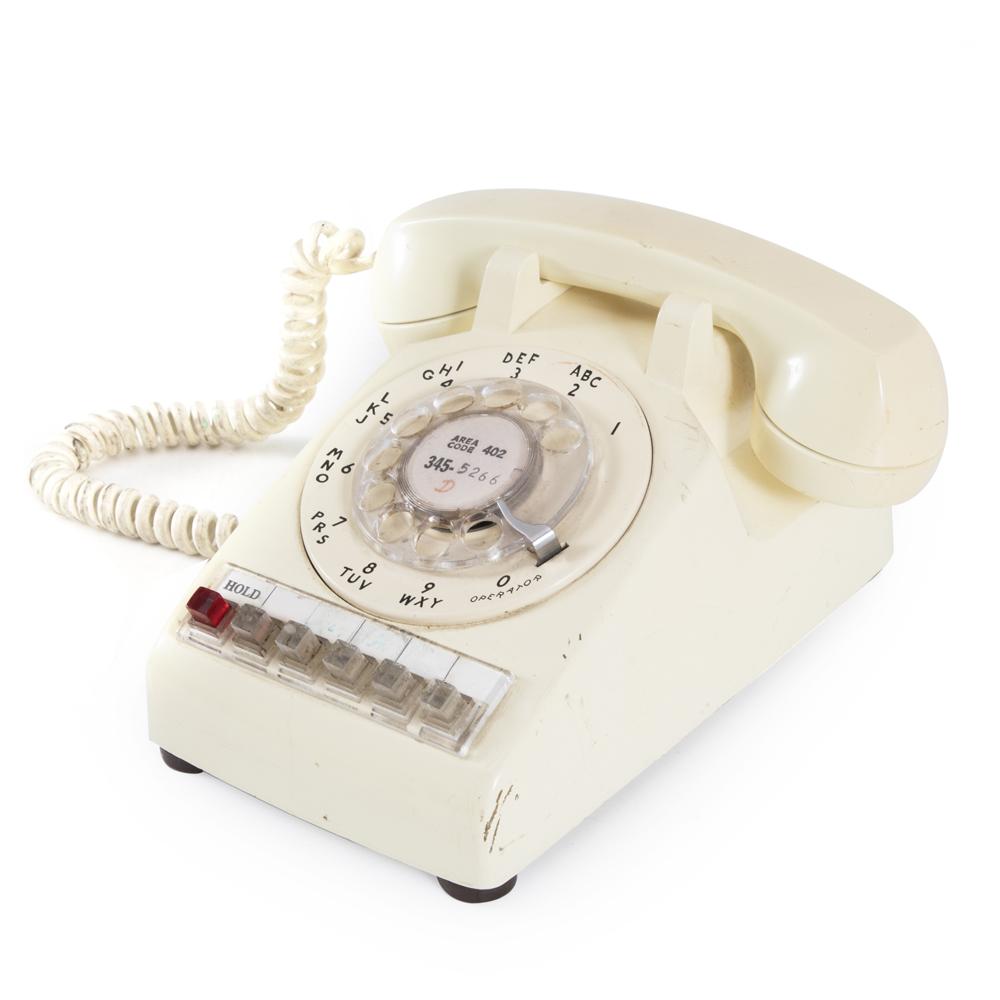 Off-White Rotary Office Multi-Line Phone