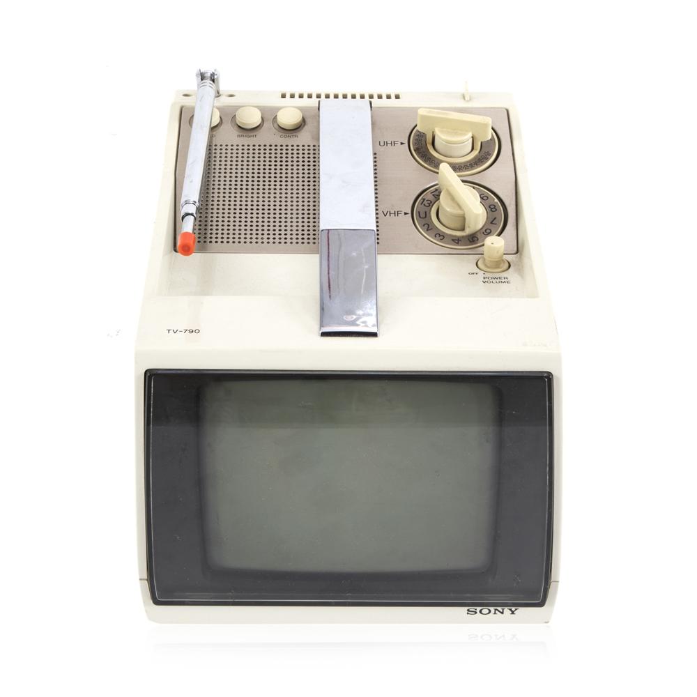 Small Beige Sony Television