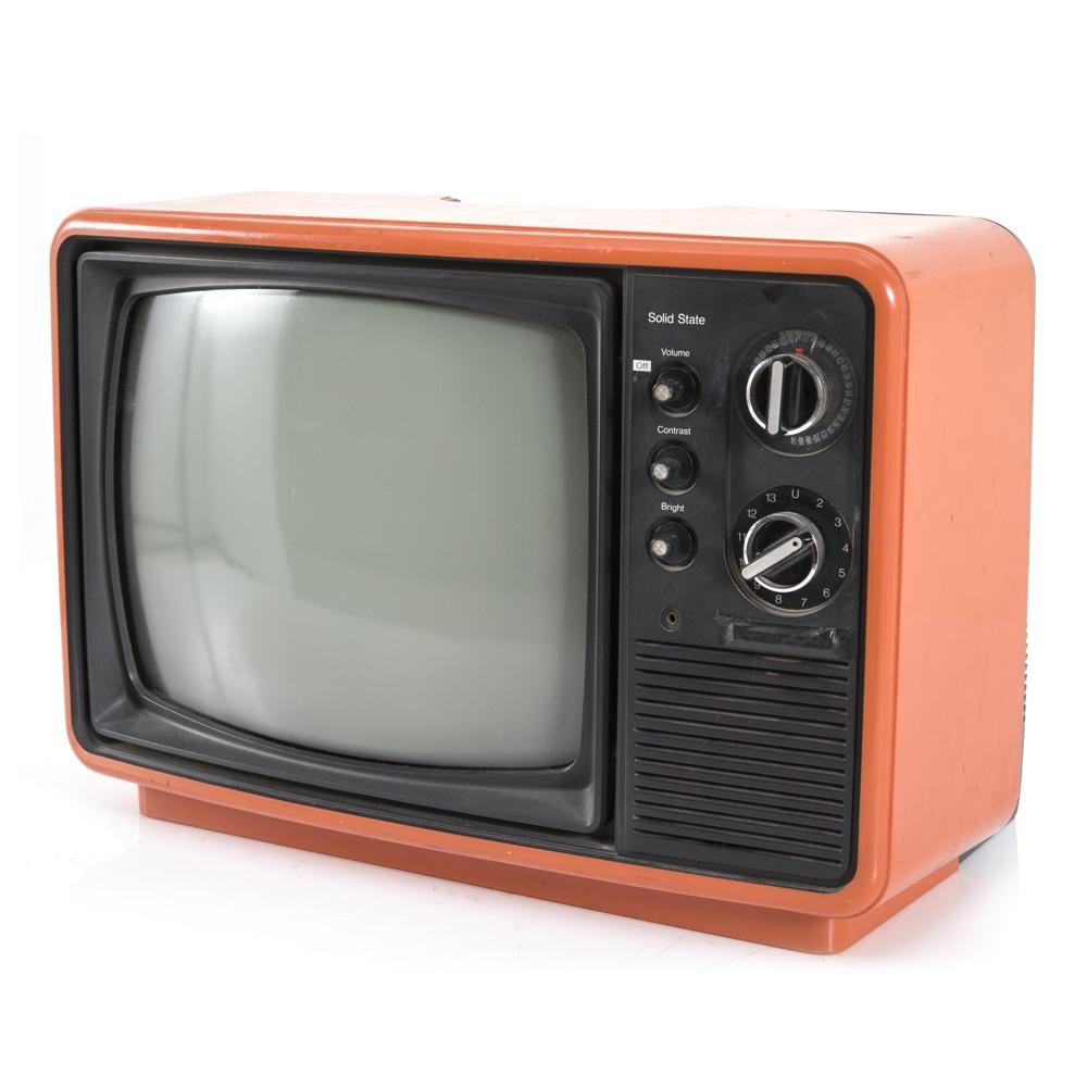 Orange Panasonic Vintage Television