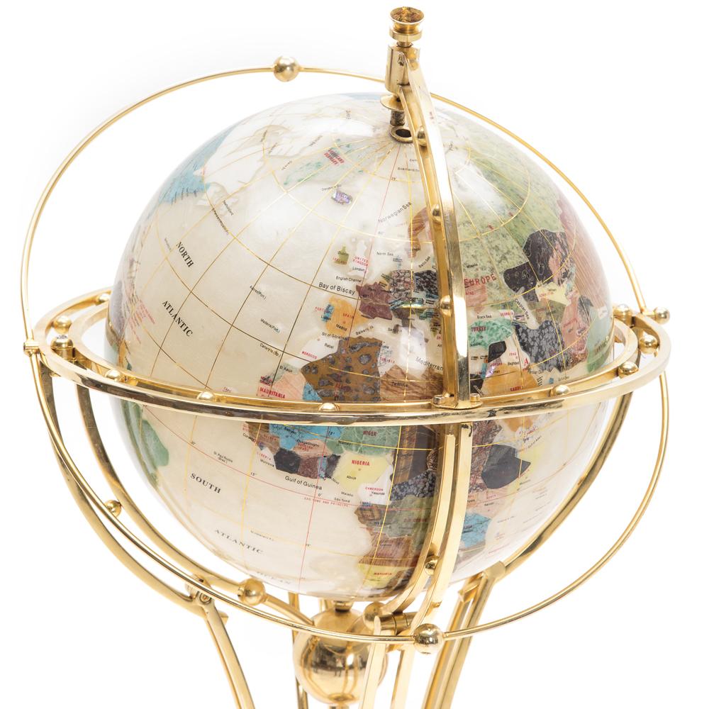 Gold Marble Floor Globe