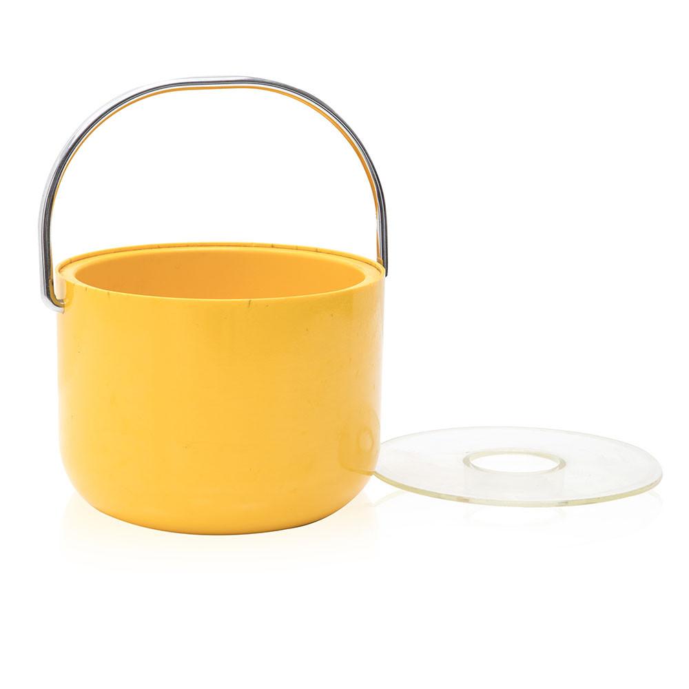 Short Yellow Ice Bucket w Lid